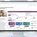 Artificial intelligence analytics neural graphs and autonomous agent dashboard on futuristic display