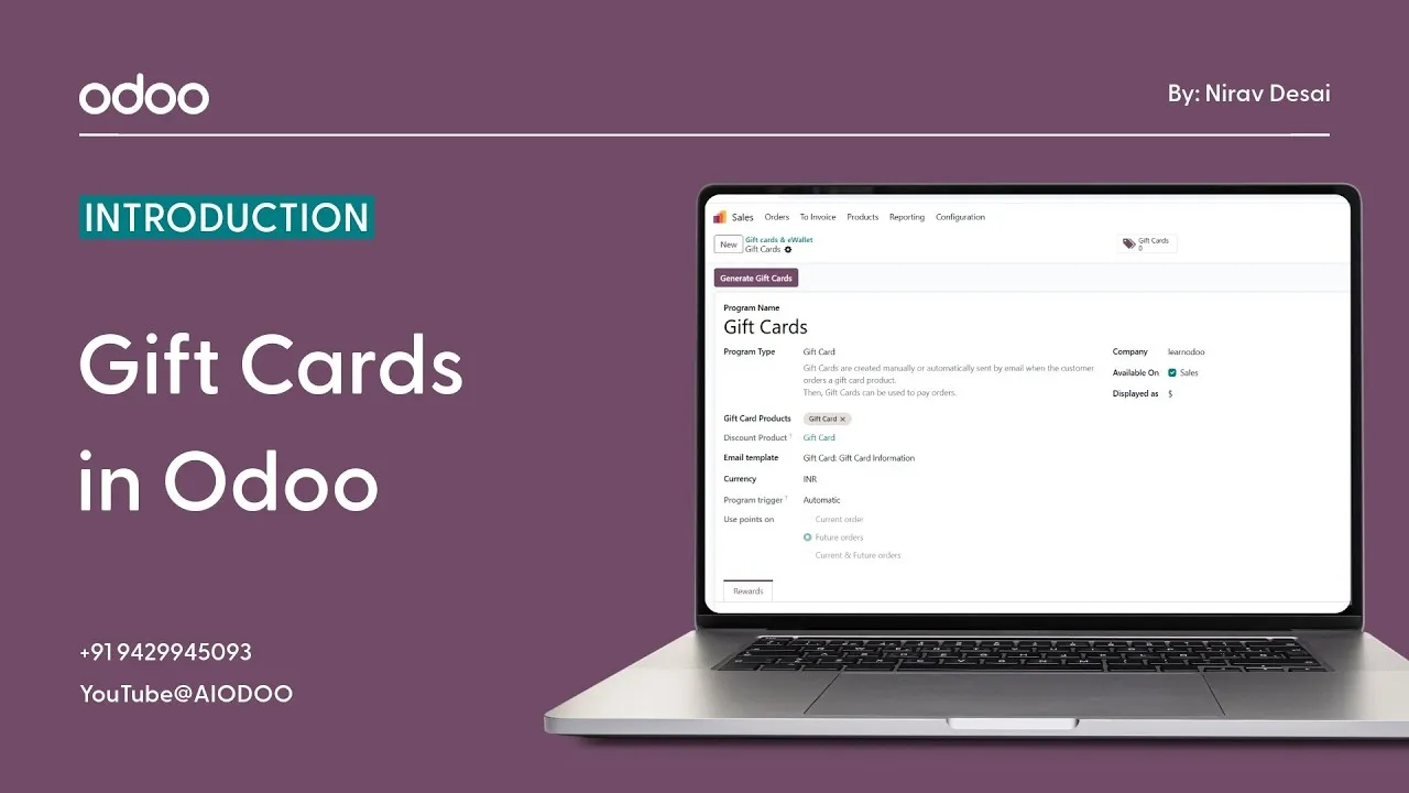 Gift Cards in Odoo