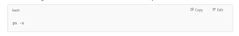List Running Processes