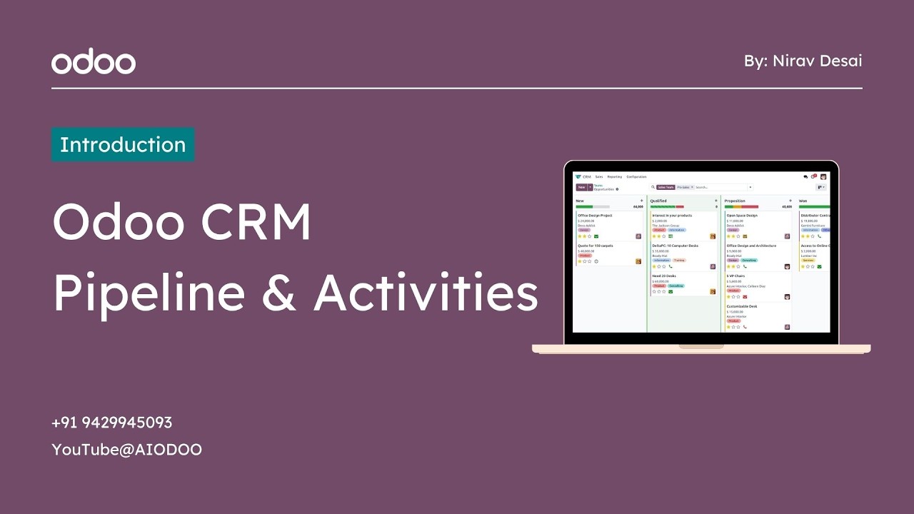 Odoo CRM Pipeline & Activities Explained